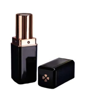 Refillable Lipstick Tubes | 3.8g Mini Black | ABS+Aluminum (MOQ 500-$0.40)