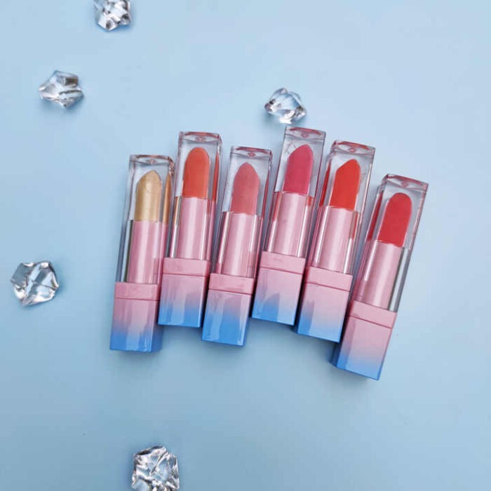 Blue Tube Matte Lipstick Pink Color Set Soft Lipstick Matt Vegan Logo Create Your Own Brand