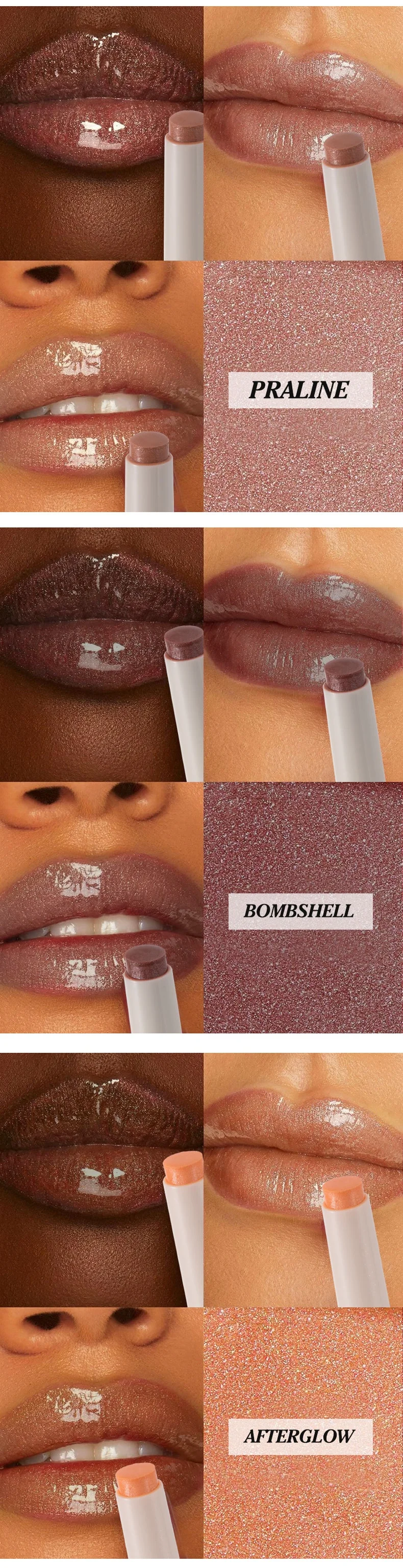 Custom packaging and logo printing options for the private label Lip Gloss.