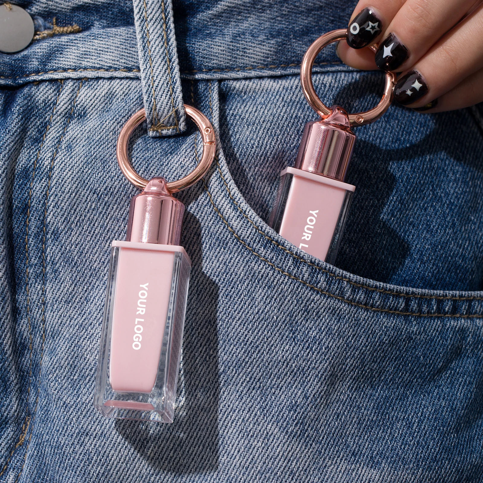 Private Label Lip Gloss with Keychain OEM specialist. Our portable lip gloss features keychain design, moisturizing plumper formula & velvet texture. With 5 signature shades & MSDS certification. Perfect for on-the-go lip care.