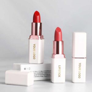 Velvet Lipstick High-Pigment, Long-Lasting & Creamy Matte Custom White Tube & Low MOQ
