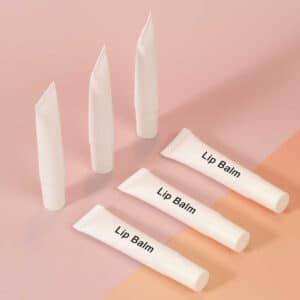 Private Label SPF Lip Balm tube with custom logo on display