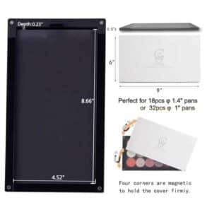 Coosei New acrylic magnetic palette Artist Magnetic Palette Multiple Layers With Mirror Customs Empty Magnetic Palette