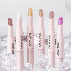 Private Label Eyeshadow Stick - Dual-Ended Jelly Glow Stick, Waterproof & Multichrome for Eyes & Highlight Custom for B2B