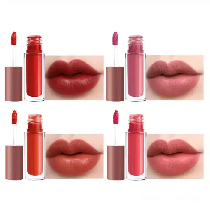 Custom Matte Lip Gloss Set (4 Colors) Waterproof Lip Gloss - KNYCOS ...