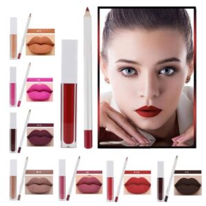 Private Label Matte Lip Kit - Waterproof Liner & Liquid Lipstick Set