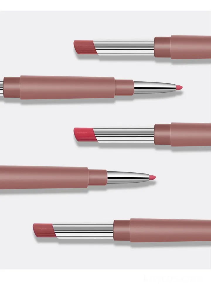 Private Label 2 in 1 Lipstick Lip Liner Pencil - Dual-End Design