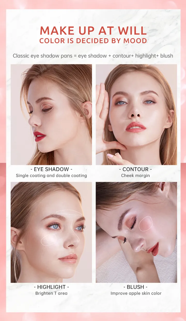 Custom private label eyeshadow palette with YOUR LOGO on cover, showcasing 500-piece MOQ for professional brand launches.