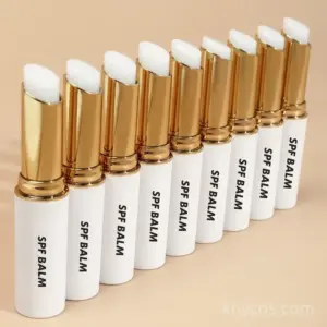 Private label custom lip balm tube with YOUR LOGO, available in 3.5g travel size, perfect for OEM branding.