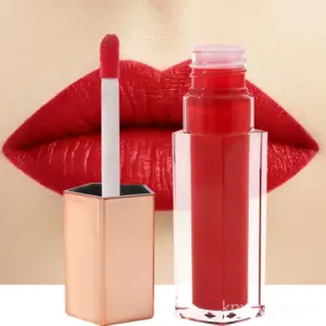 Glitter plumping lipgloss in sleek 5ml tube, featuring long-lasting plump effect and waterproof formula for daily makeup.