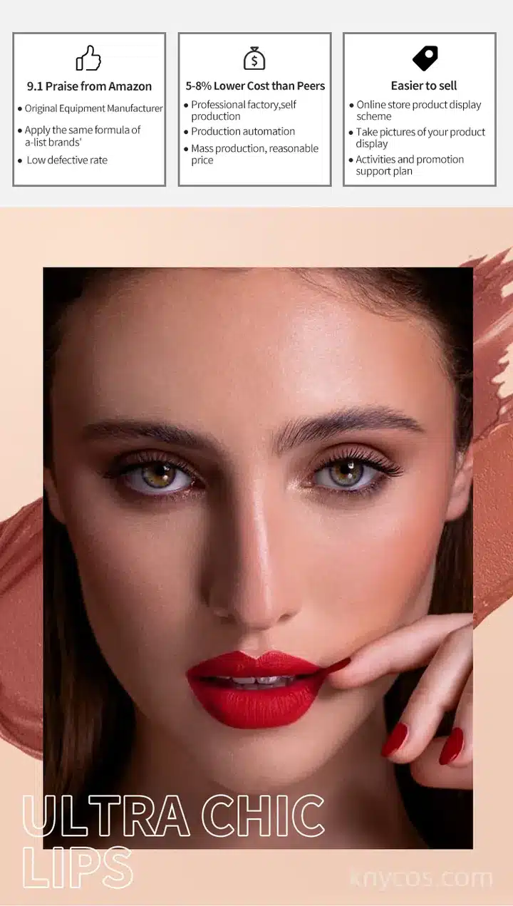 Application of plumping lip gloss using smooth lip brush, showing easy coloring and delicate matte finish with subtle glitter.