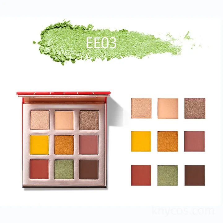 Custom Private Label 9 Color Eyeshadow Palette - High Pigment Matte/Shimmer/Glitter, Waterproof, OEM 500 pcs - Image 4