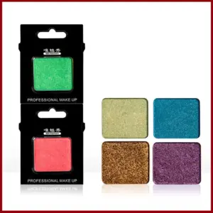 Private label single eyeshadow with diamond shimmer finish, high-pigment mineral formula for professional eye makeup.