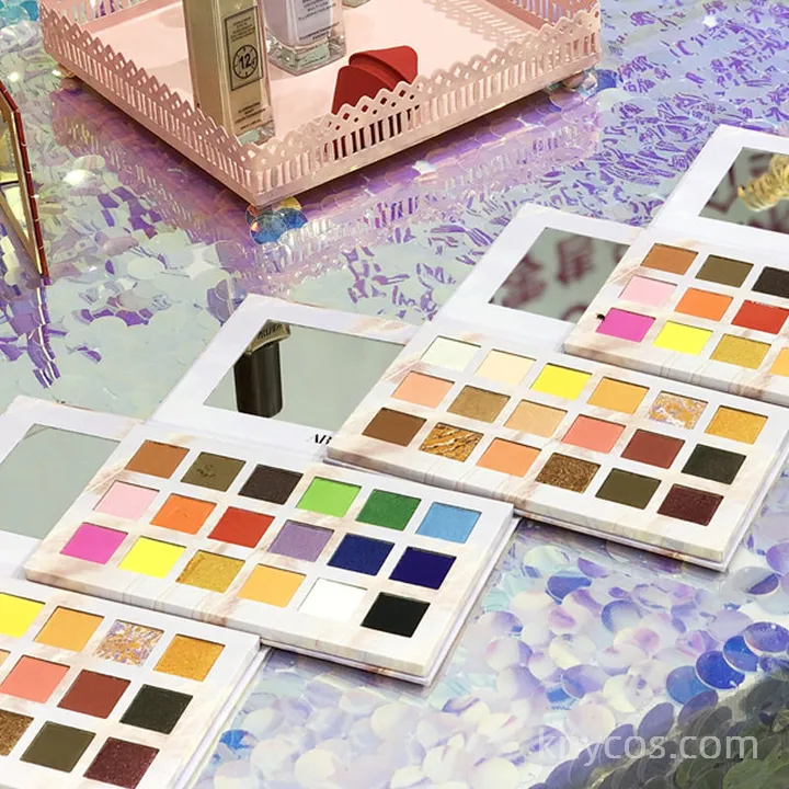 Private Label Eyeshadow Palette - Custom 18 Colors Matte/Shimmer/Glitter, 4-in-1 OEM - Image 5