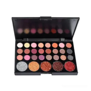 Private Label Eyeshadow Palette 29 Colors - High Pigment Matte/Shimmer/Glitter, OEM Custom
