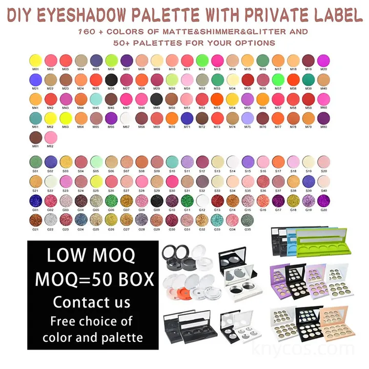 Private Label Eyeshadow Palette 29 Colors - High Pigment Matte/Shimmer/Glitter, OEM Custom - Image 6