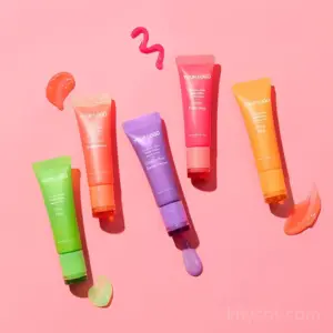 Thick but non-greasy texture of private label lip balm