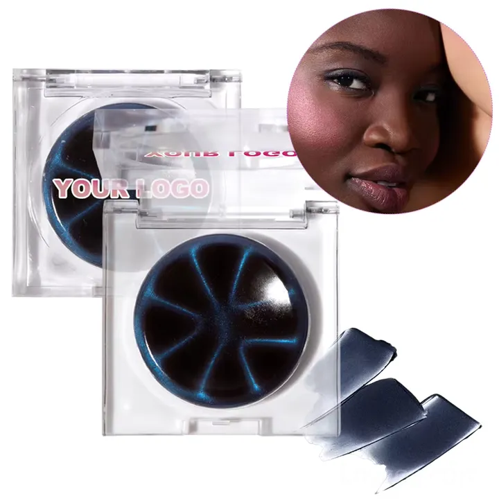 Before and after of custom pH cream blush on fair and deep skin tones – color changing effect