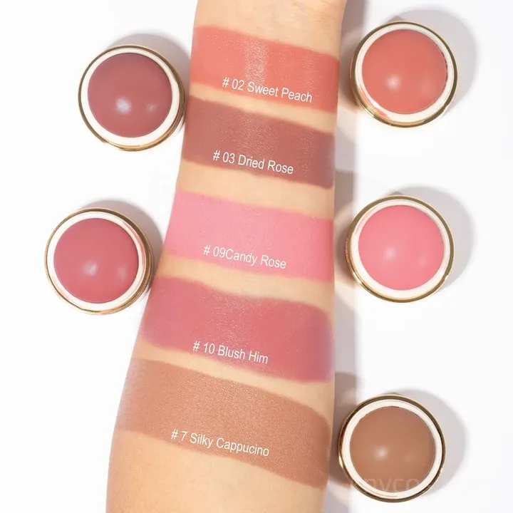 Cream Blush Balm – Waterproof Long Lasting, Multi-Use for Face, Eyes & Lips, Vegan