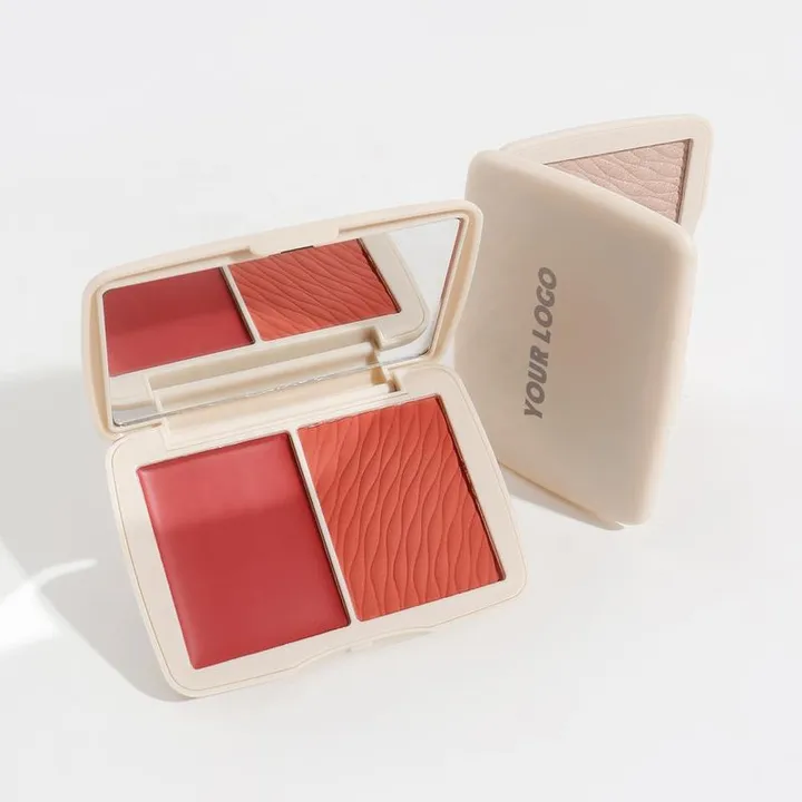 Cream and Powder Blush Palette – Dual Formula, Long Lasting, Waterproof, Vegan - Image 3
