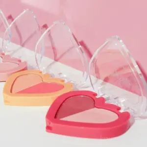 Blush Powder – Heart-Shaped Hydrating Blush with Hyaluronic Acid + Vitamin B5, Soft & Buildable