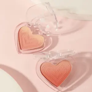 Heart Shaped Gradient Blush Palette – Matte + Shimmer 2-in-1, Travel Size, Vegan