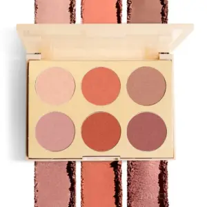 Powder Blush Palette – 6-Color Velvet Blush, Contour & Highlighter All-in-One, Vegan