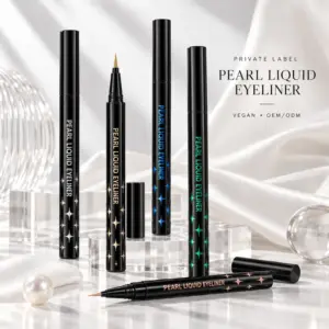 Pearl Liquid Eyeliner – Private Label Pearl Shimmer Waterproof Eye Liner Pen, Vegan