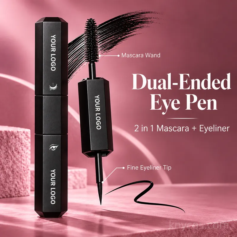 Private Label 2 in 1 Mascara and Eyeliner – Custom OEM Waterproof Dual-Ended Eye Makeup, 200 MOQ - Image 3