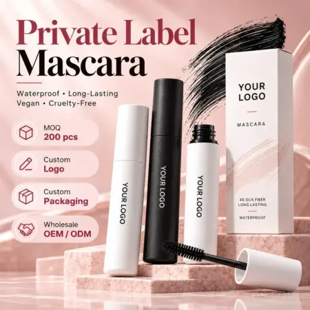 Private Label Mascara – Wholesale 4D Silk Fiber Lash Extension, Waterproof & Long-Lasting